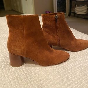 Vince Cognac Suede Ankle boots - perfect condition